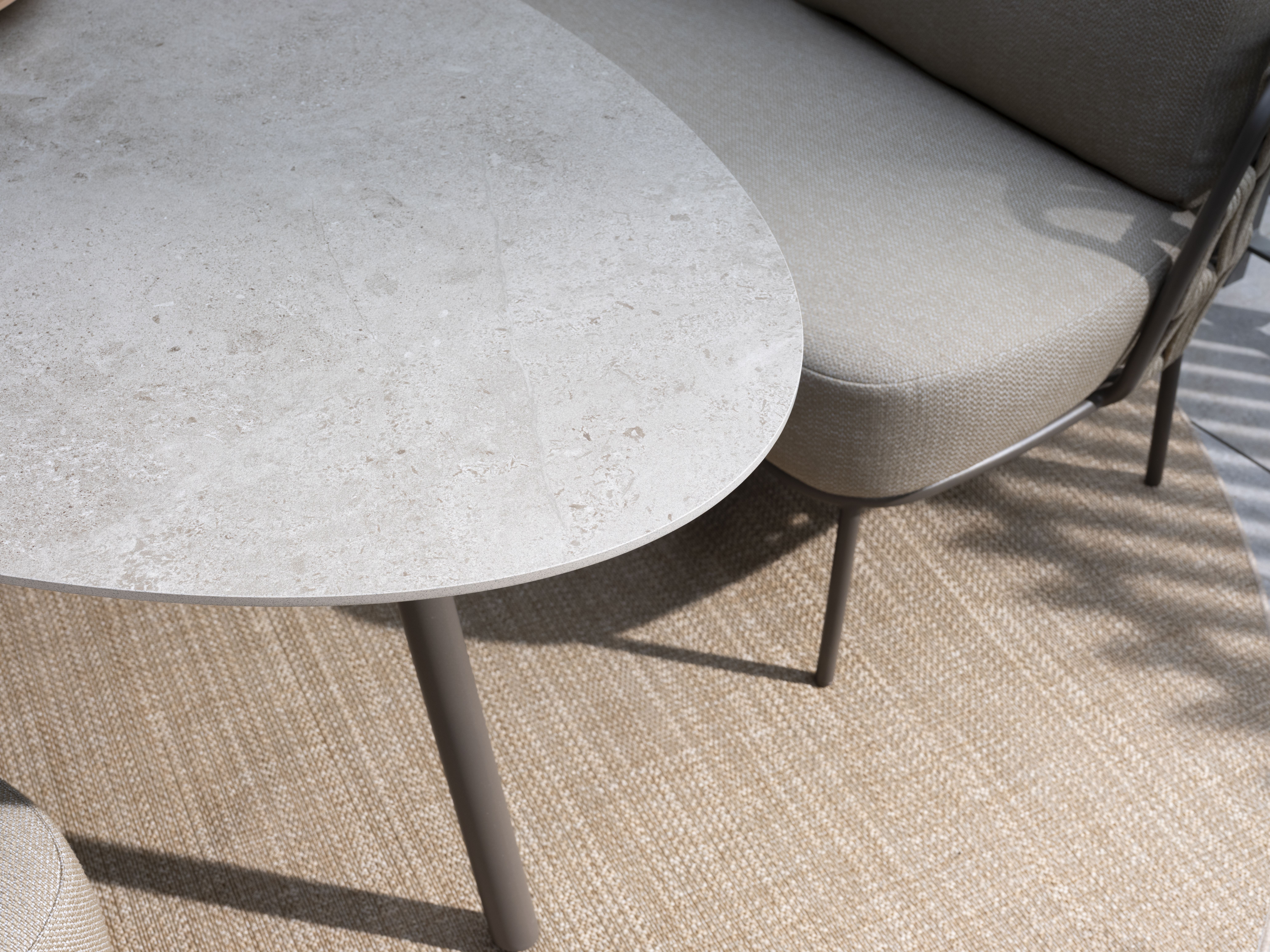 Taste Salute Coffee Table Ellips Ceramic 120x65cm - Terre